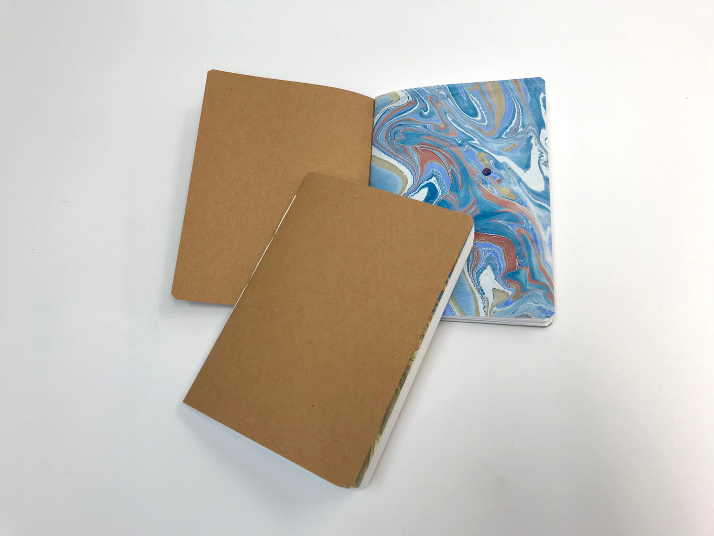 3.5''x5'' Pocket Notebooks, Whipped Berry/Kraft /White cover