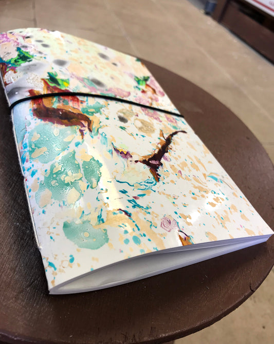 5.15''x8'' Marbled cover notebook